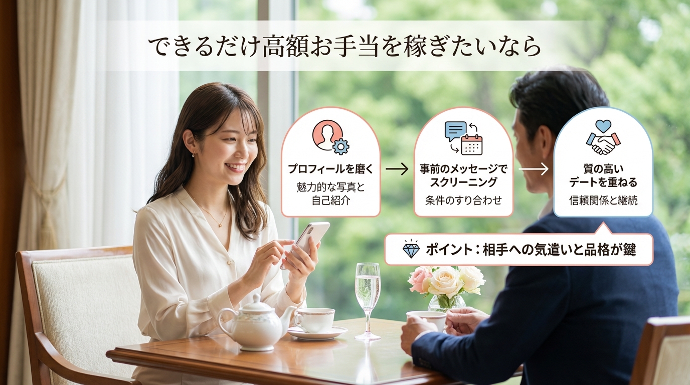 できるだけ高額お手当を稼ぎたいなら