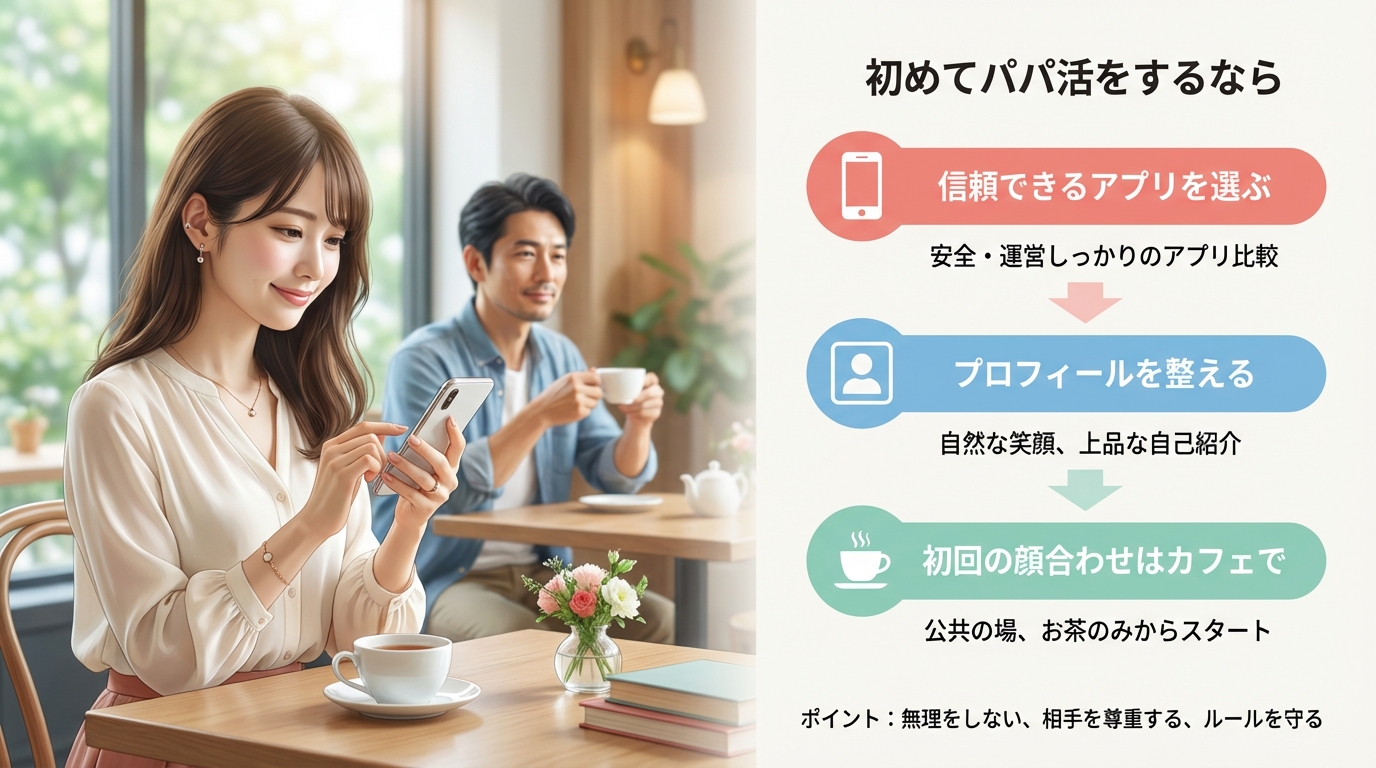 初めてパパ活をするなら