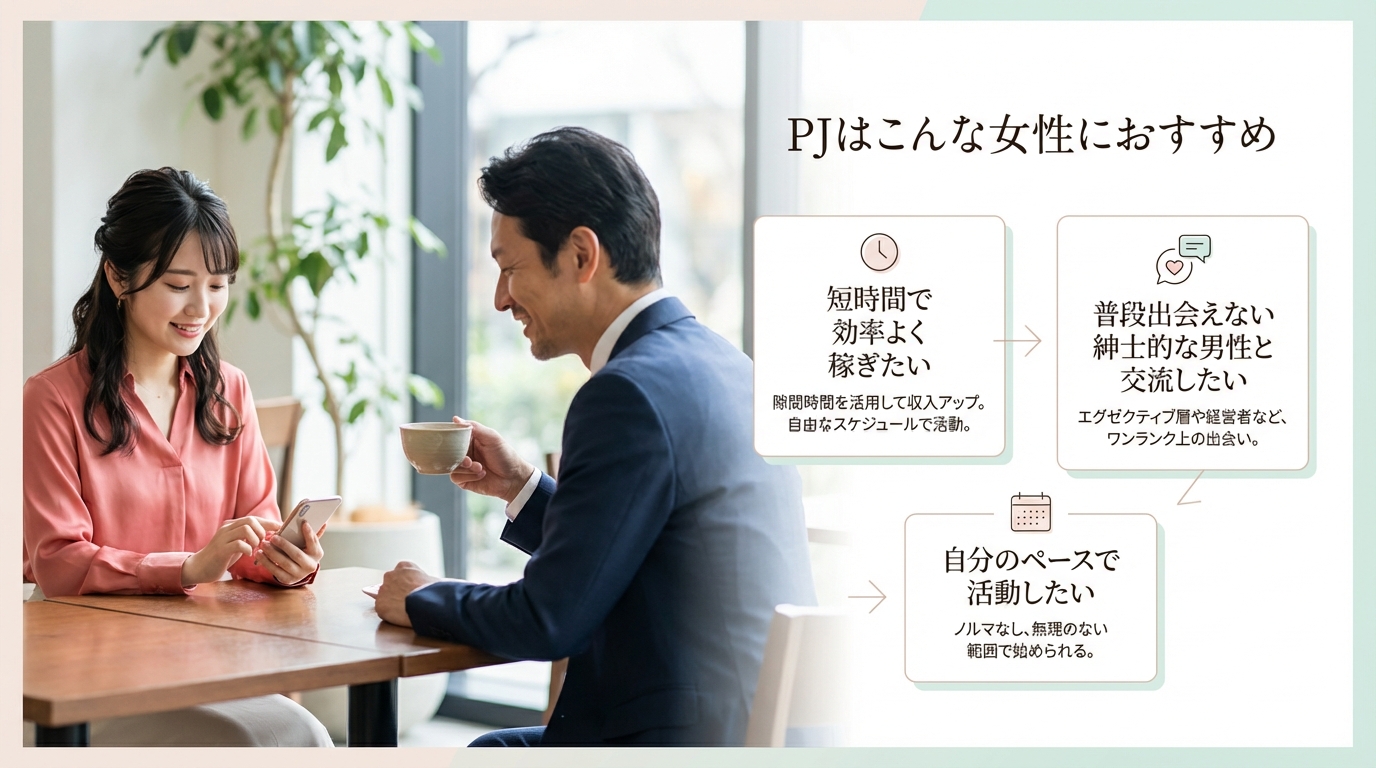 PJはこんな女性におすすめ