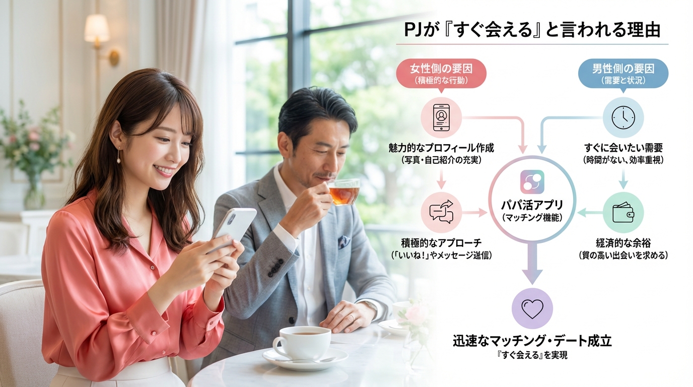 PJが「すぐ会える」と言われる理由