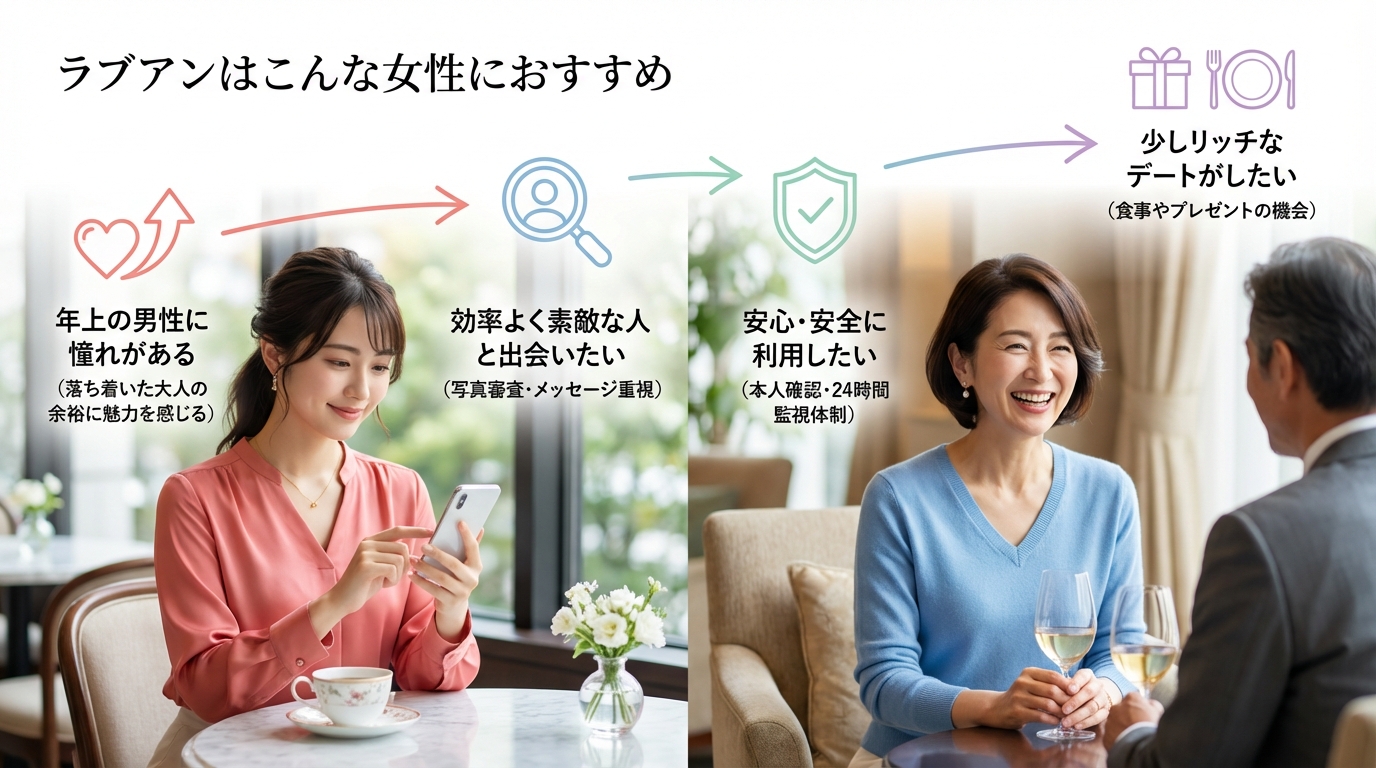 ラブアンはこんな女性におすすめ